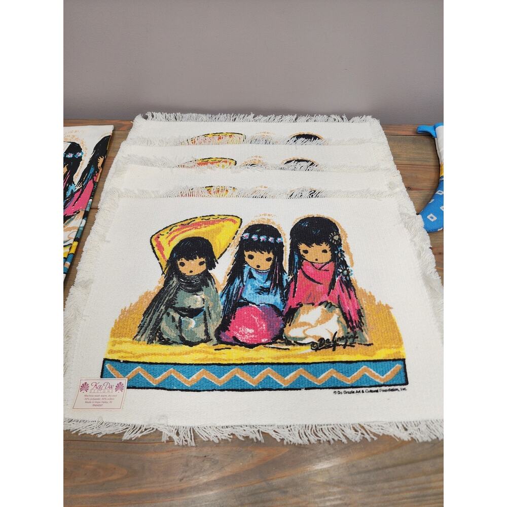 De Grazia Kitchen Towel Mitt Place Mat Set Wee Three Palm Springs KayDee Design